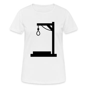 galgen___f1 - Frauen T-Shirt atmungsaktiv - Weiß - Vorne - AI Model Female 172 dark (172cm)