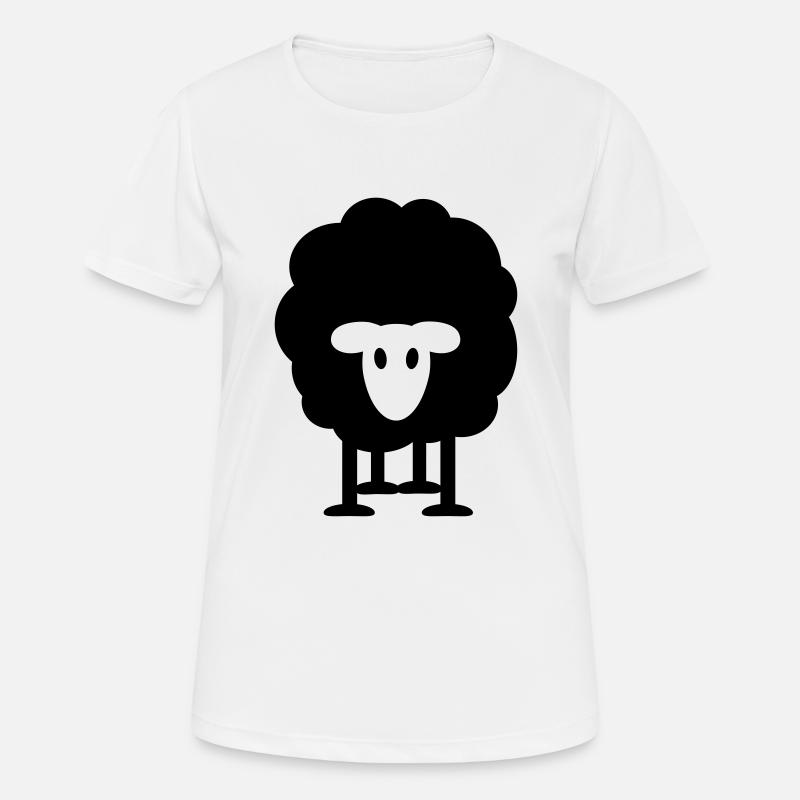 thick black sheep Shepherd Wool Heidschnucken - Women's Breathable T-Shirt - white