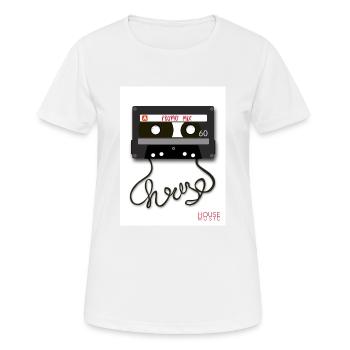 Cesette House Music - T-shirt respirant Femme - blanc - Devant - AI Model Female 172 dark (172cm)