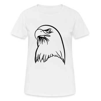 Eagle freedom - Women's Breathable T-Shirt - white - Front - AI Model Female 172 dark (172cm)