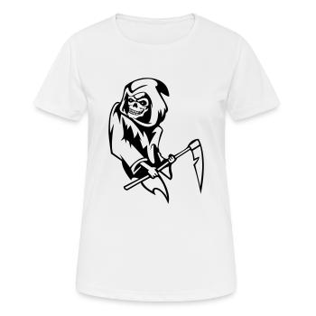 sensemann_01 - Frauen T-Shirt atmungsaktiv - Weiß - Vorne - AI Model Female 172 dark (172cm)