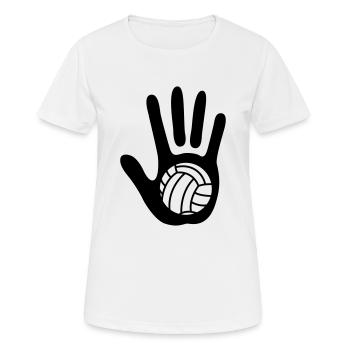 volleyball - T-shirt respirant Femme - blanc - Devant - AI Model Female 172 dark (172cm)