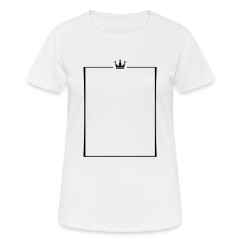 rahmen krone - Frauen T-Shirt atmungsaktiv - Weiß - Vorne - AI Model Female 172 dark (172cm)