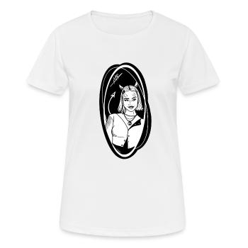 She Devil - Women's Breathable T-Shirt - white - Front - AI Model Female 172 dark (172cm)
