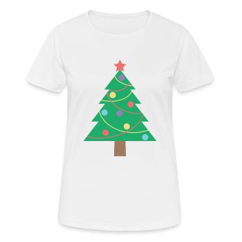 Weihnachtsbaum - Frauen T-Shirt atmungsaktiv - Weiß - Vorne - AI Model Female 172 dark (172cm)