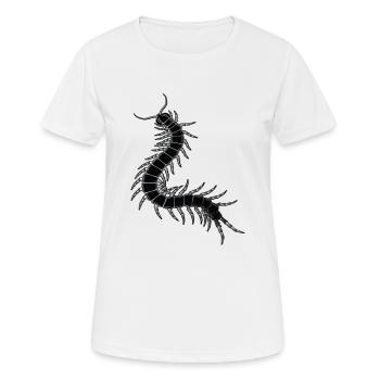 mille-pattes - T-shirt respirant Femme - blanc - Devant - AI Model Female 172 dark (172cm)