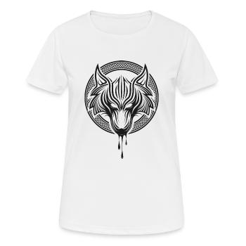Celtic Wolf - Frauen T-Shirt atmungsaktiv - Weiß - Vorne - AI Model Female 172 dark (172cm)
