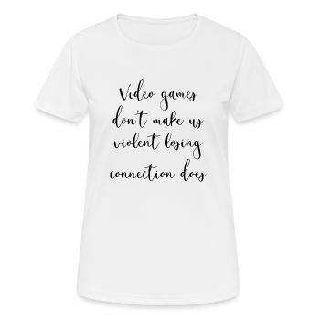 sayings gaming mode female hero bday soccer - Frauen T-Shirt atmungsaktiv - Weiß - Vorne - AI Model Female 172 dark (172cm)