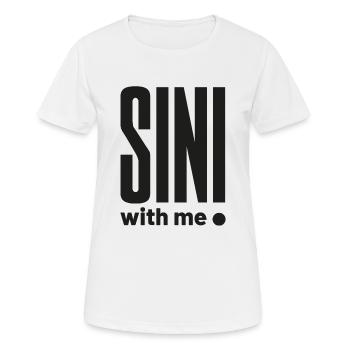 SIN with me - Women's Breathable T-Shirt - white - Front - AI Model Female 172 dark (172cm)