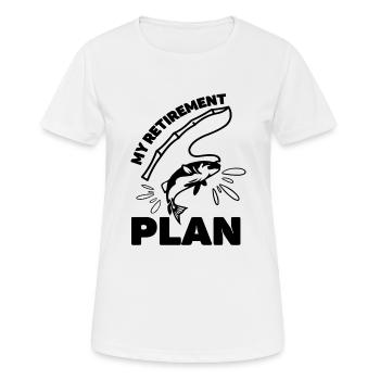 Mon plan de retraite - T-shirt respirant Femme - blanc - Devant - AI Model Female 172 dark (172cm)