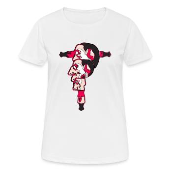 Der unwirkliche Hauptdarsteller - Frauen T-Shirt atmungsaktiv - Weiß - Vorne - AI Model Female 172 dark (172cm)