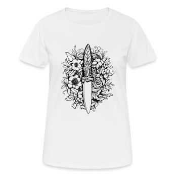 Knife Cutler Knife Lover - Women's Breathable T-Shirt - white - Front - AI Model Female 172 dark (172cm)