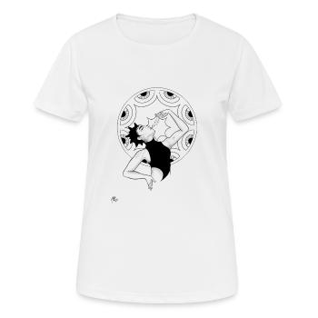 Chaman moderne - T-shirt respirant Femme - blanc - Devant - AI Model Female 172 dark (172cm)