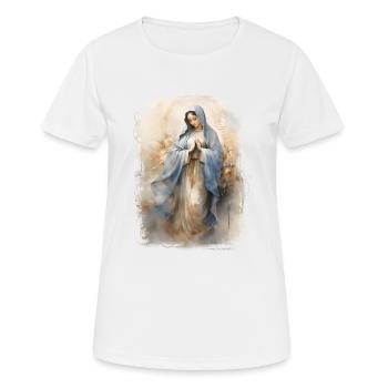 Holly Mary Maria Madonna Mariana Virgin Mary Holy - Women's Breathable T-Shirt - white - Front - AI Model Female 172 dark (172cm)