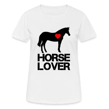 Horse Lover - Women's Breathable T-Shirt - white - Front - AI Model Female 172 dark (172cm)