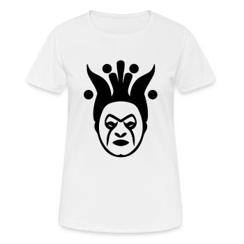 clown - T-shirt respirant Femme - blanc - Devant - AI Model Female 172 dark (172cm)