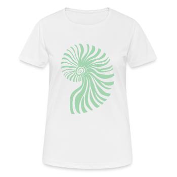 Pastel Green Ammonite - Women's Breathable T-Shirt - white - Front - AI Model Female 172 dark (172cm)