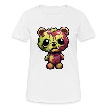 Teddybär / Kuscheltier / Stofftier / Geschenkidee - Frauen T-Shirt atmungsaktiv - Weiß - Vorne - AI Model Female 172 dark (172cm)