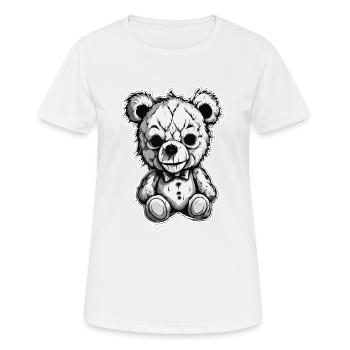 Teddybär / Kuscheltier / Stofftier / Geschenkidee - Frauen T-Shirt atmungsaktiv - Weiß - Vorne - AI Model Female 172 dark (172cm)