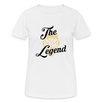 La Légende - T-shirt respirant Femme - blanc - Devant - AI Model Female 172 dark (172cm)