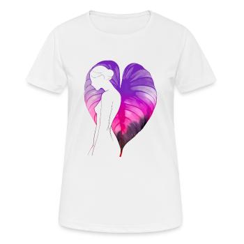 Flowers Women girl fashion design art female style - Women's Breathable T-Shirt - white - Front - AI Model Female 172 dark (172cm)