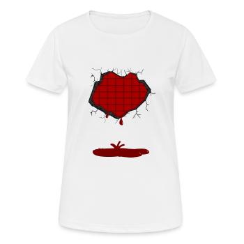 Noyau de chocolat - T-shirt respirant Femme - blanc - Devant - AI Model Female 172 dark (172cm)