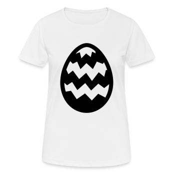 Oeuf de Pâques - T-shirt respirant Femme - blanc - Devant - AI Model Female 172 dark (172cm)