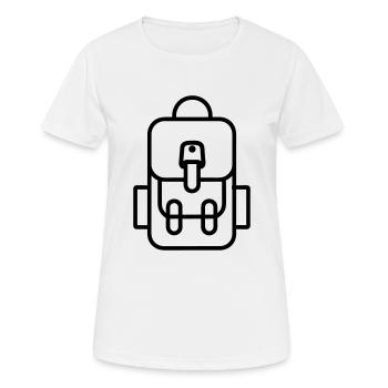 Backpack - Women's Breathable T-Shirt - white - Front - AI Model Female 172 dark (172cm)