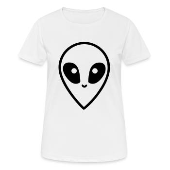 alien - T-shirt respirant Femme - blanc - Devant - AI Model Female 172 dark (172cm)