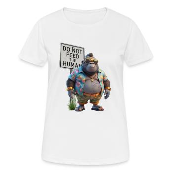 Gorilla Urlaub Unfug - Frauen T-Shirt atmungsaktiv - Weiß - Vorne - AI Model Female 172 dark (172cm)