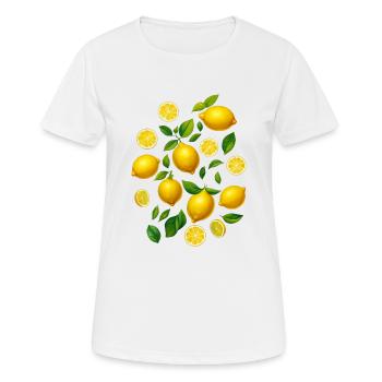 Lemons - Women's Breathable T-Shirt - white - Front - AI Model Female 172 dark (172cm)