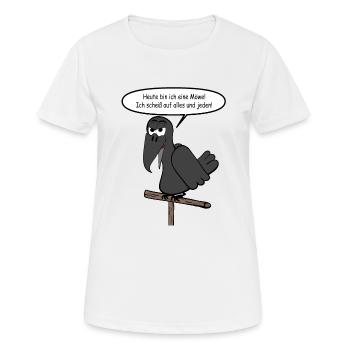 Heute bin ich eine Möwe - Frauen T-Shirt atmungsaktiv - Weiß - Vorne - AI Model Female 172 dark (172cm)