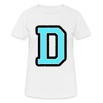 D letter - Women's Breathable T-Shirt - white - Front - AI Model Female 172 dark (172cm)