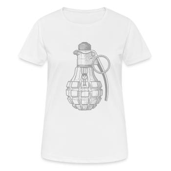 Bulbe - T-shirt respirant Femme - blanc - Devant - AI Model Female 172 dark (172cm)