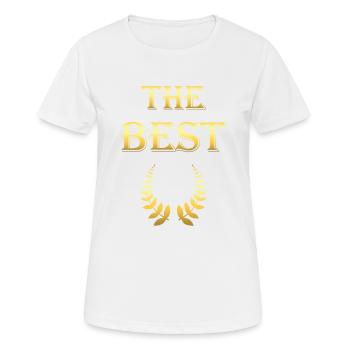 Le meilleur or - T-shirt respirant Femme - blanc - Devant - AI Model Female 172 dark (172cm)