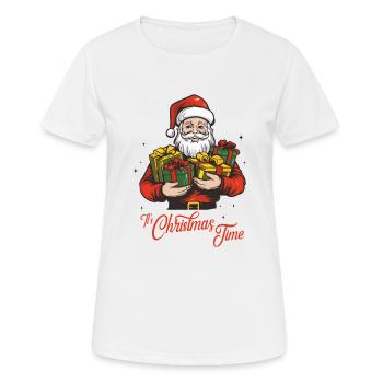 Weihnachtsmann - Frauen T-Shirt atmungsaktiv - Weiß - Vorne - AI Model Female 172 dark (172cm)