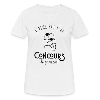 I can't I have grimace contest - humor - Women's Breathable T-Shirt - white - Front - AI Model Female 172 dark (172cm)