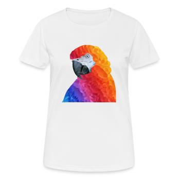 parrot - Women's Breathable T-Shirt - white - Front - AI Model Female 172 dark (172cm)