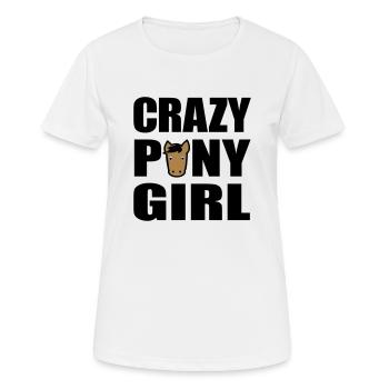 poney - T-shirt respirant Femme - blanc - Devant - AI Model Female 172 dark (172cm)