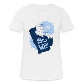 Vaperguy mit wildem Lifestyle - Frauen T-Shirt atmungsaktiv - Weiß - Vorne - AI Model Female 172 dark (172cm)