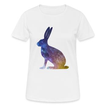 Bunny Starlight - T-shirt respirant Femme - blanc - Devant - AI Model Female 172 dark (172cm)