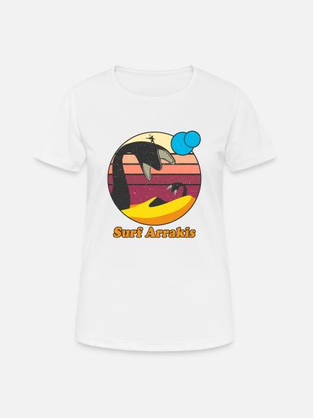 Surf Arrakis Retro Graphic - Women's Breathable T-Shirt - white