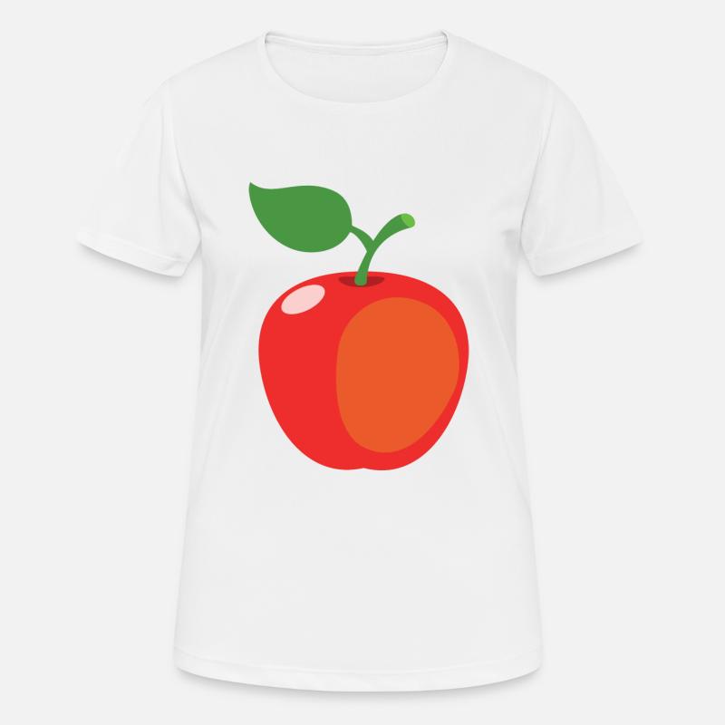 Apple - Women's Breathable T-Shirt - white