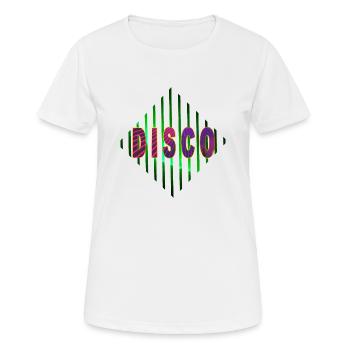 DISCO - Women's Breathable T-Shirt - white - Front - AI Model Female 172 dark (172cm)