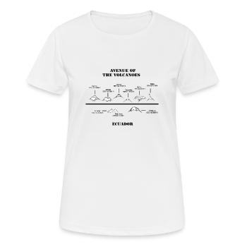 Volcans Av Op 2 - T-shirt respirant Femme - blanc - Devant - AI Model Female 172 dark (172cm)