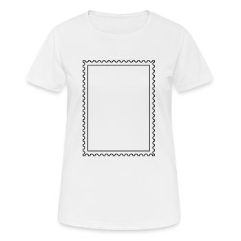 timbre-poste - T-shirt respirant Femme - blanc - Devant - AI Model Female 172 dark (172cm)