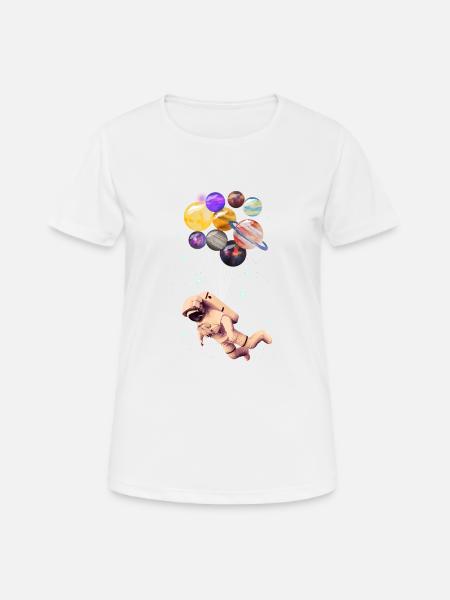 Planetary Astronauts - Women's Breathable T-Shirt - white