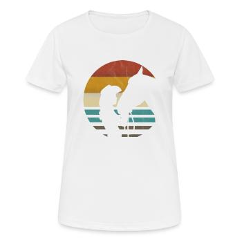 Western Riding Western Rider Horse Cowgirls Retro - Women's Breathable T-Shirt - white - Front - AI Model Female 172 dark (172cm)