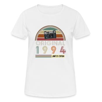 1994 - Frauen T-Shirt atmungsaktiv - Weiß - Vorne - AI Model Female 172 dark (172cm)