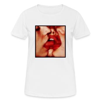 3TONGUES - T-shirt respirant Femme - blanc - Devant - AI Model Female 172 dark (172cm)
